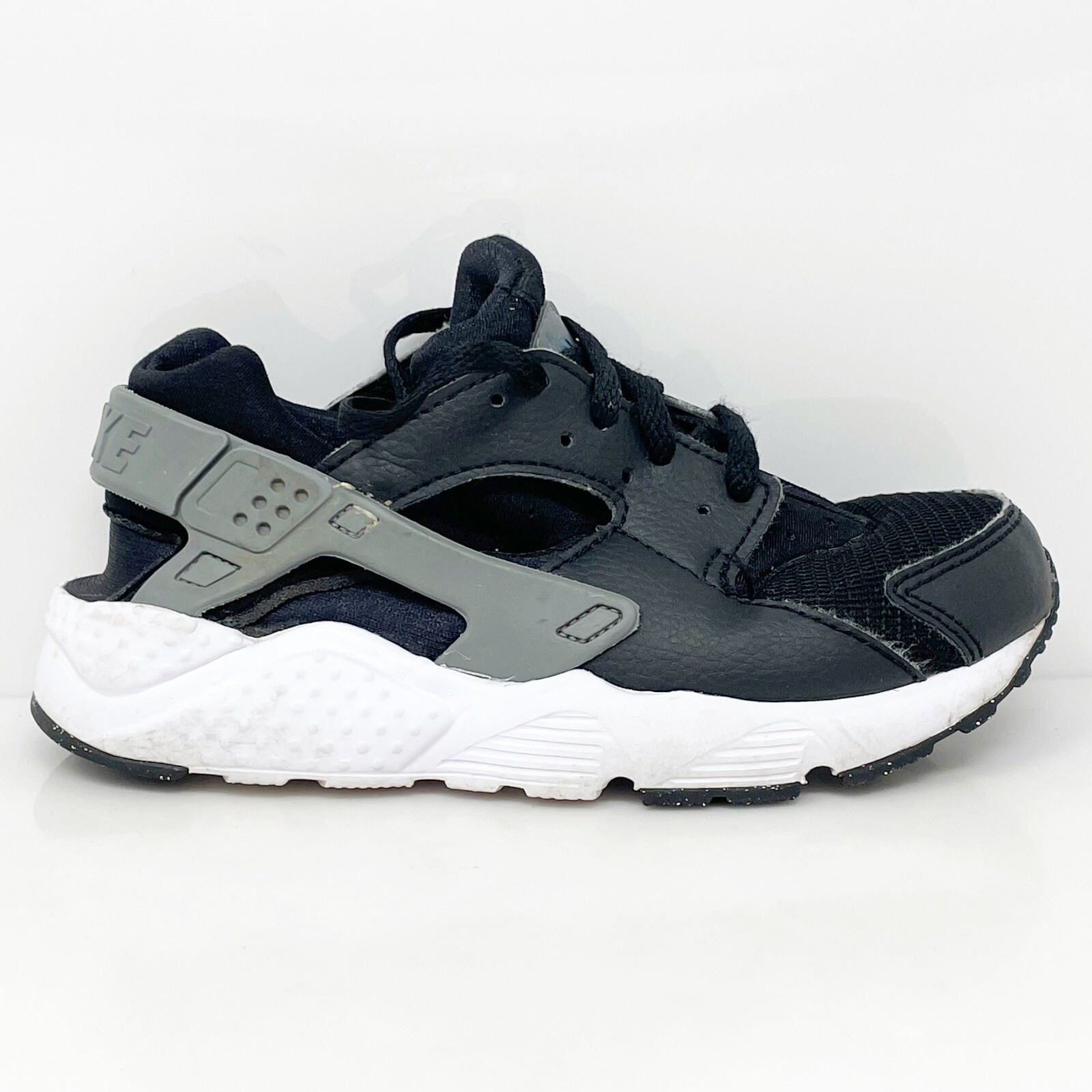 Nike Boys Air Huarache Run DR7962-001 Черные кроссовки для бега, размер 12C