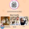QR Code Pet Smart ID Dog cat Tags for Collar Personalized for Online Profile - Scan QR Receive Instant Location Alert Email, Anti-Lost,No Subscription fees,NO app (Pink, for Dog - 1.2