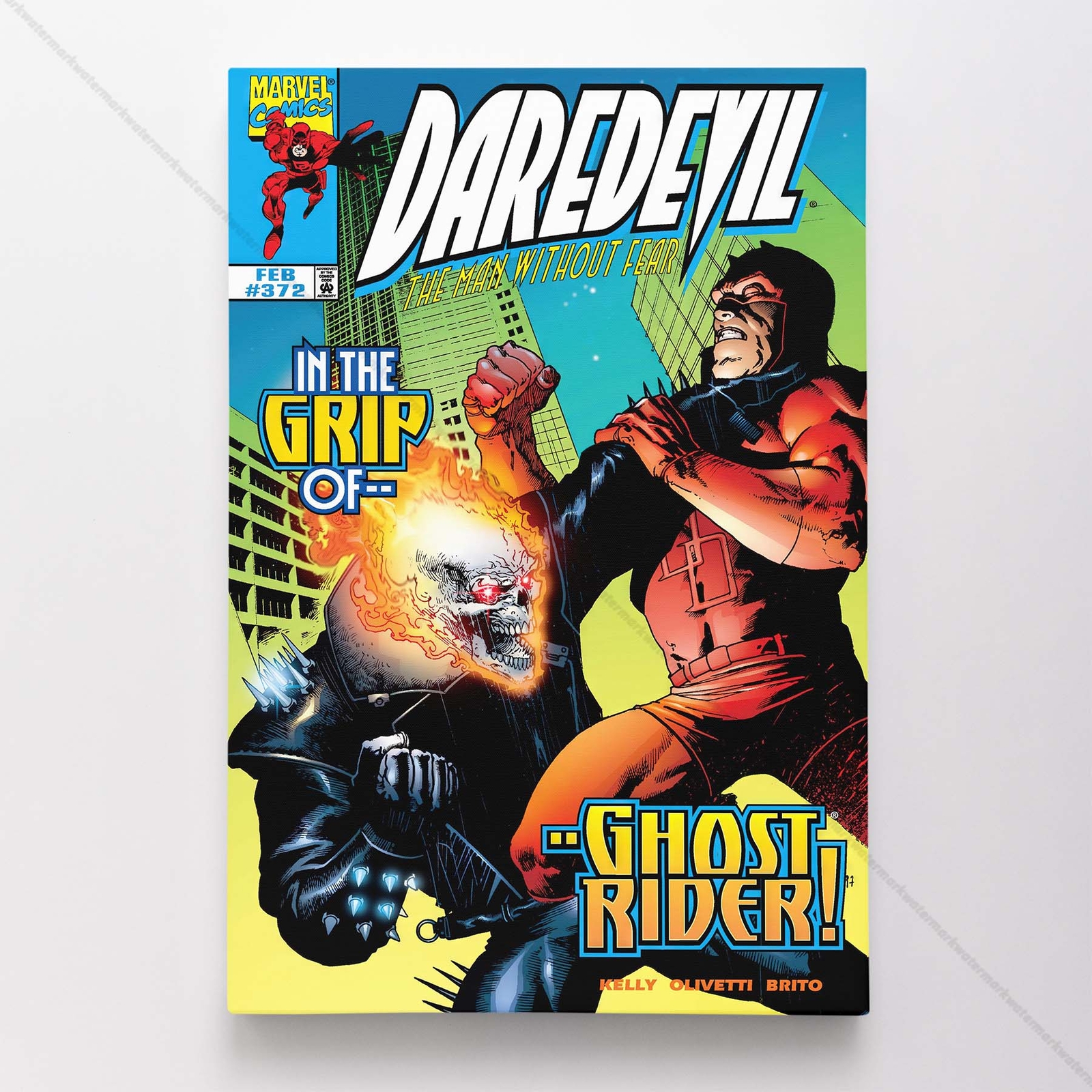 Daredevil Poster Canvas Vol 1 #372 Comic Book Art Print