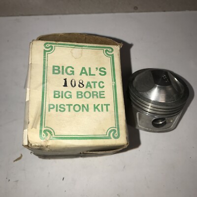 Big Als Piston 108 ATC MISSING RINGS AND 1 CLIP BUT IS NEW