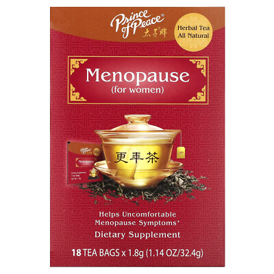 Herbal Tea, Menopause, For Women, 18 Tea Bags, 1.14 oz (32.4 g)