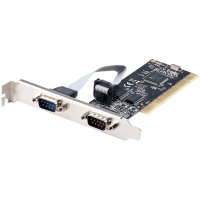 StarTech.com 2-Port PCI RS232 Serial Adapter Card - Dual DB9 Ports