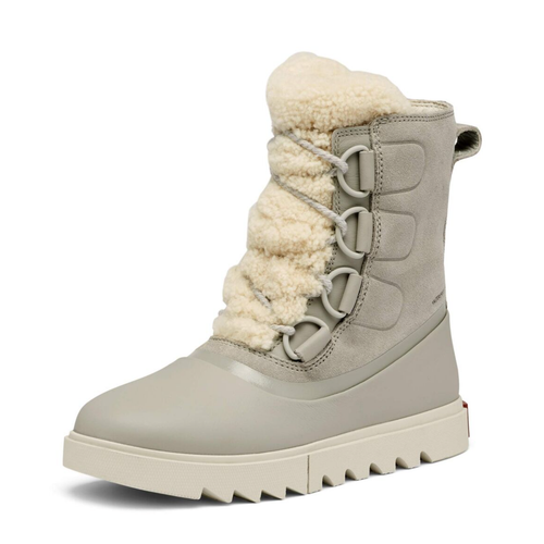 

Женские зимние ботинки Sorel из непромокаемой кожи и замши Joan of Arctic Dove, США 7, Серый