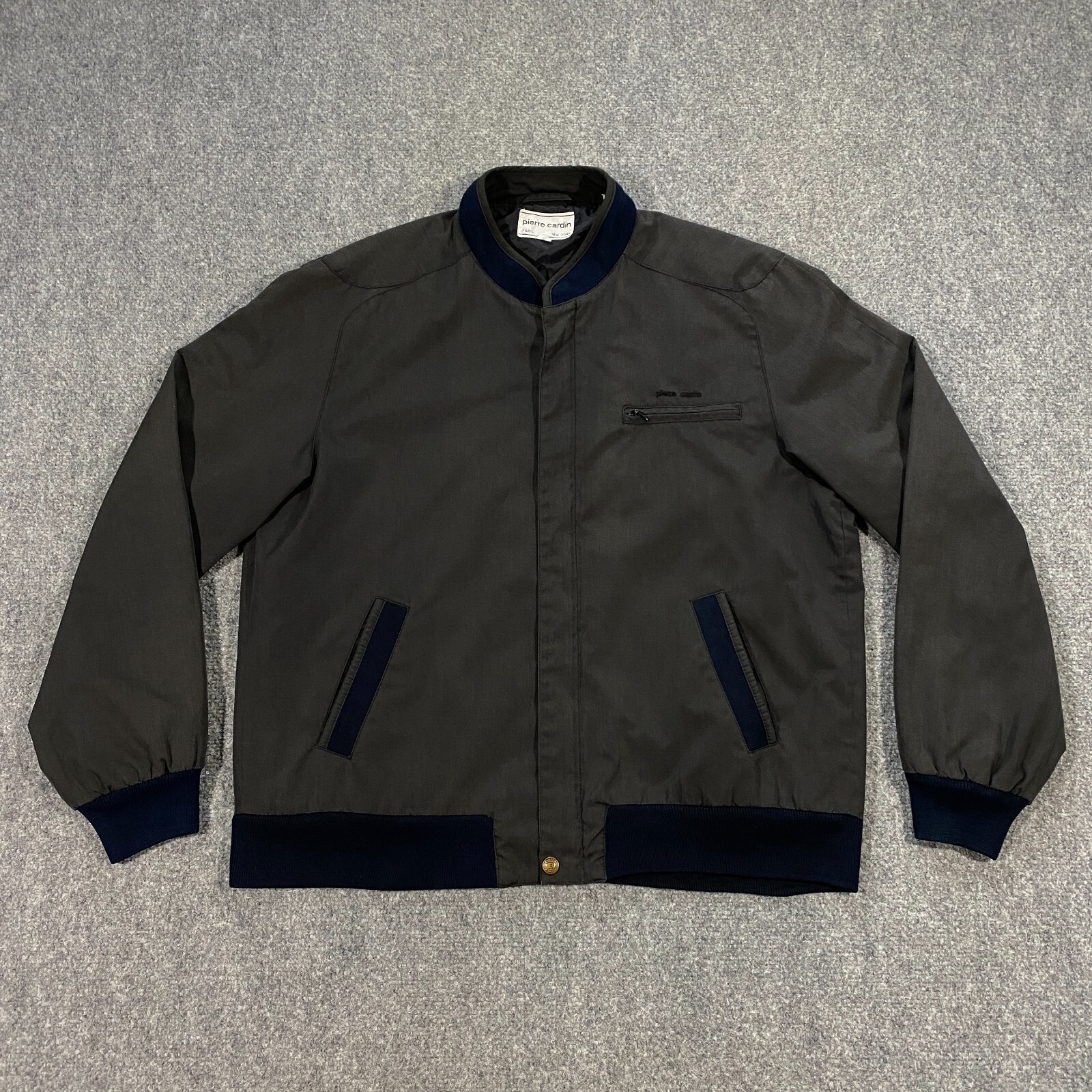 90s pierre cardin 短丈 トラックジャケット ブルゾン ブラック $_57.JPG?set_id=880000500F
