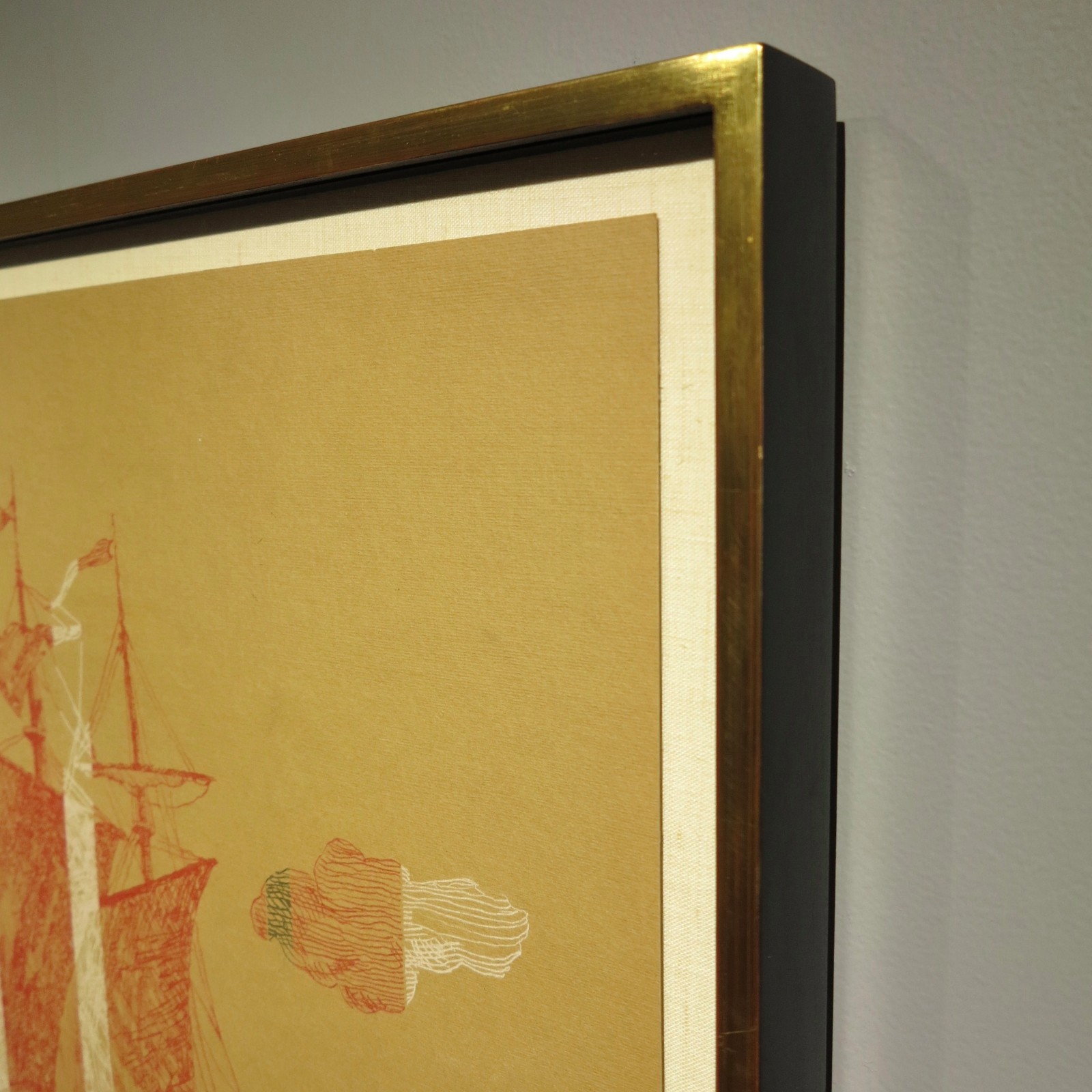 Roberta Paul 2001 abstract triptych drawing Boston artist