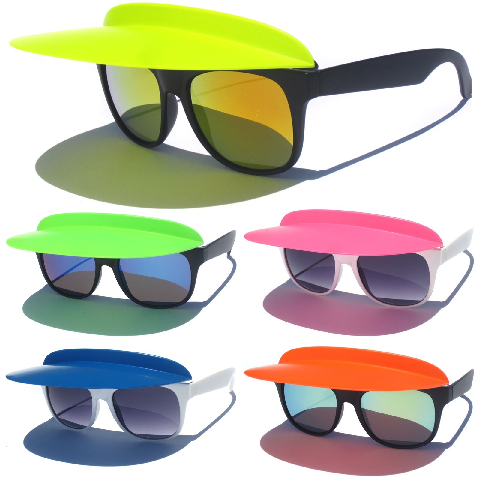 sunglasses with visor attached