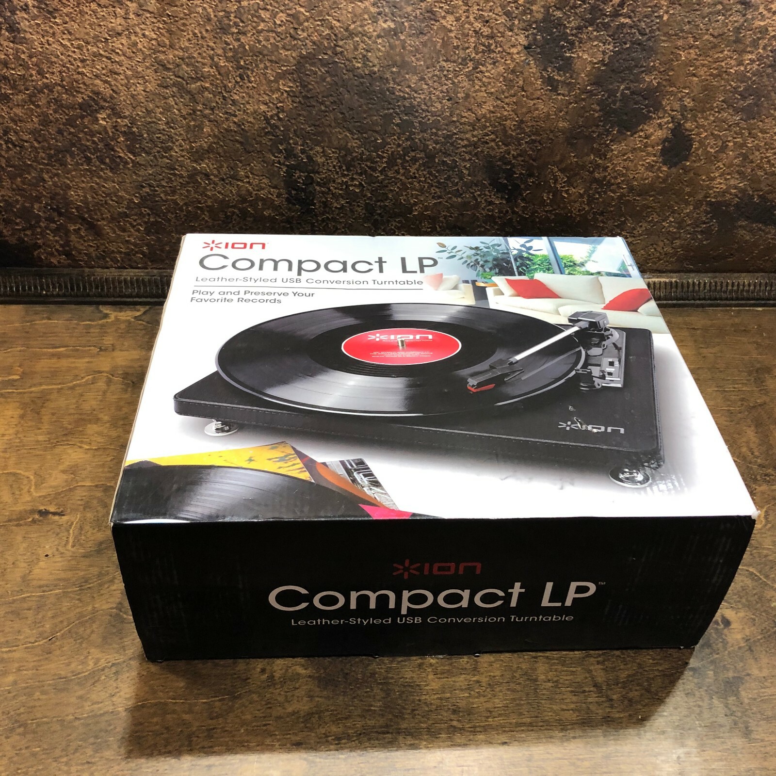 31907 NEW ION COMPACT LP RECORD PLAYER CONVERSION TURNTABLE USB