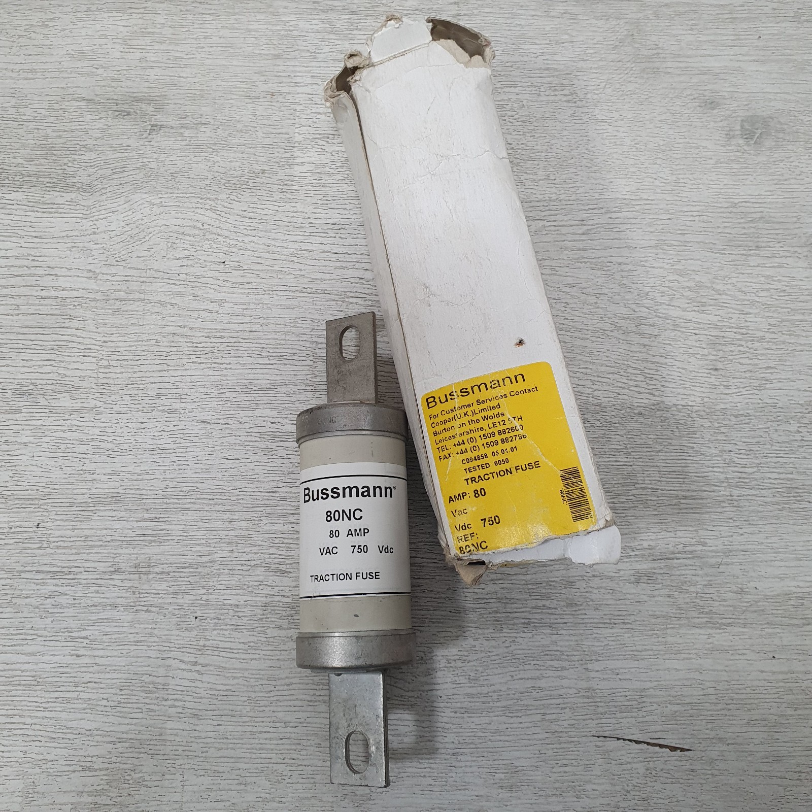 Eaton Bussmann 80NC Traction Fuse 80A VAC 750 Vdc - G1