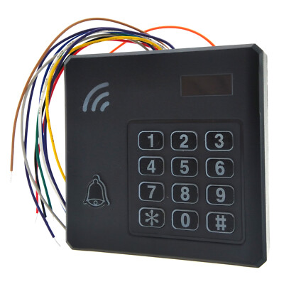 Waterproof Door Entry Keypad 125KHz RFID EM Reader Access Control Keyboard Bell