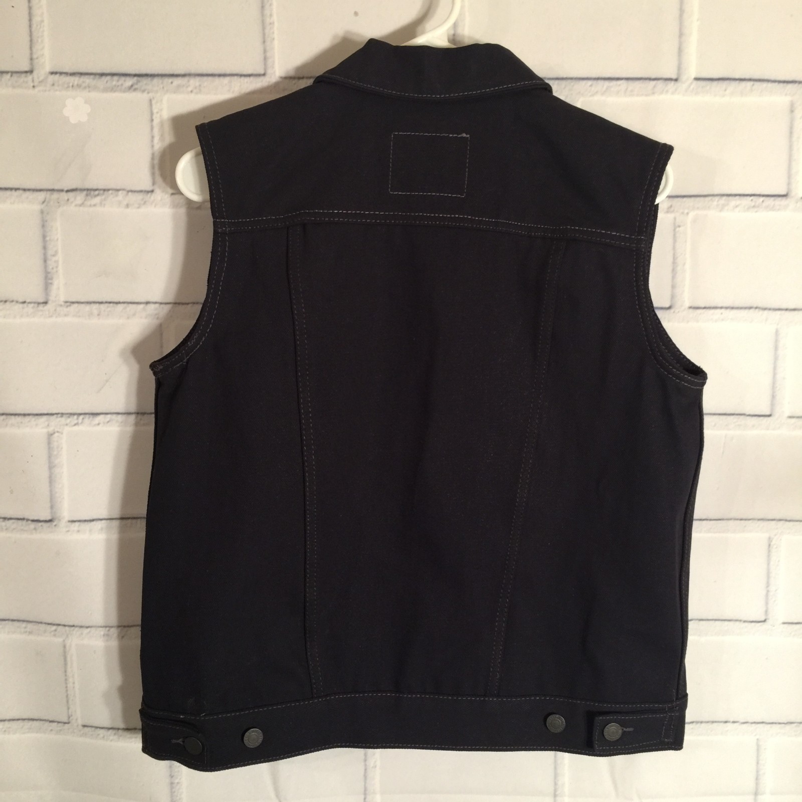 Levi's Kids Youth Dark Indigo Blue Denim Jeans Vest Size Large 12-13 Years