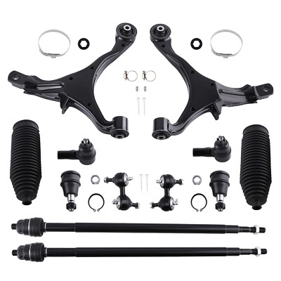 12x Front Lower Control Arms Sway Bar End Links Kit for 2002 - 2006 Honda CR-V