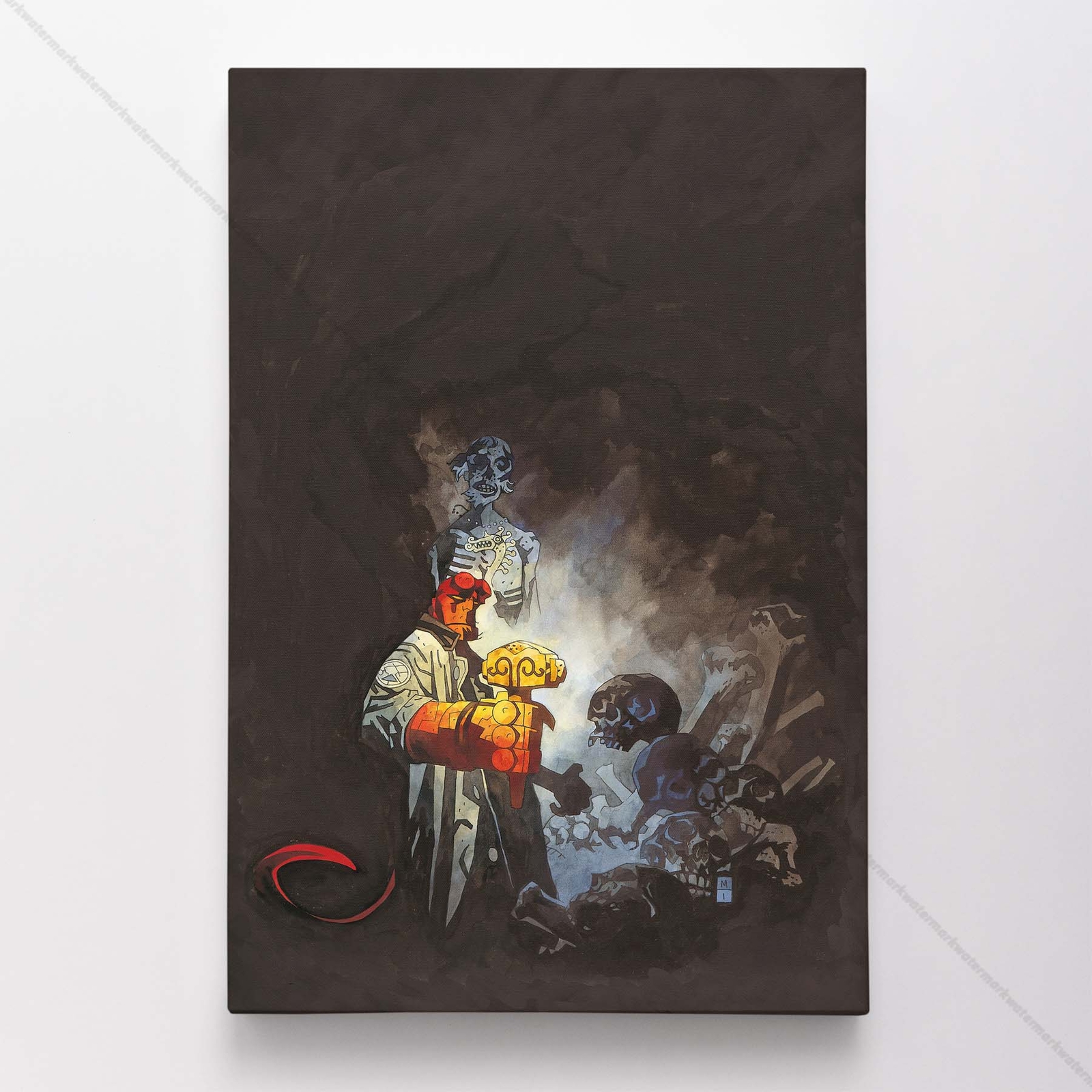 Hellboy Poster Canvas Superhero Comic Book Art Print #030