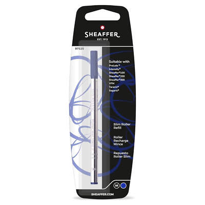Sheaffer Refill Slim Long Lasting High Quality Blue Medium Rollerball Pen 97525
