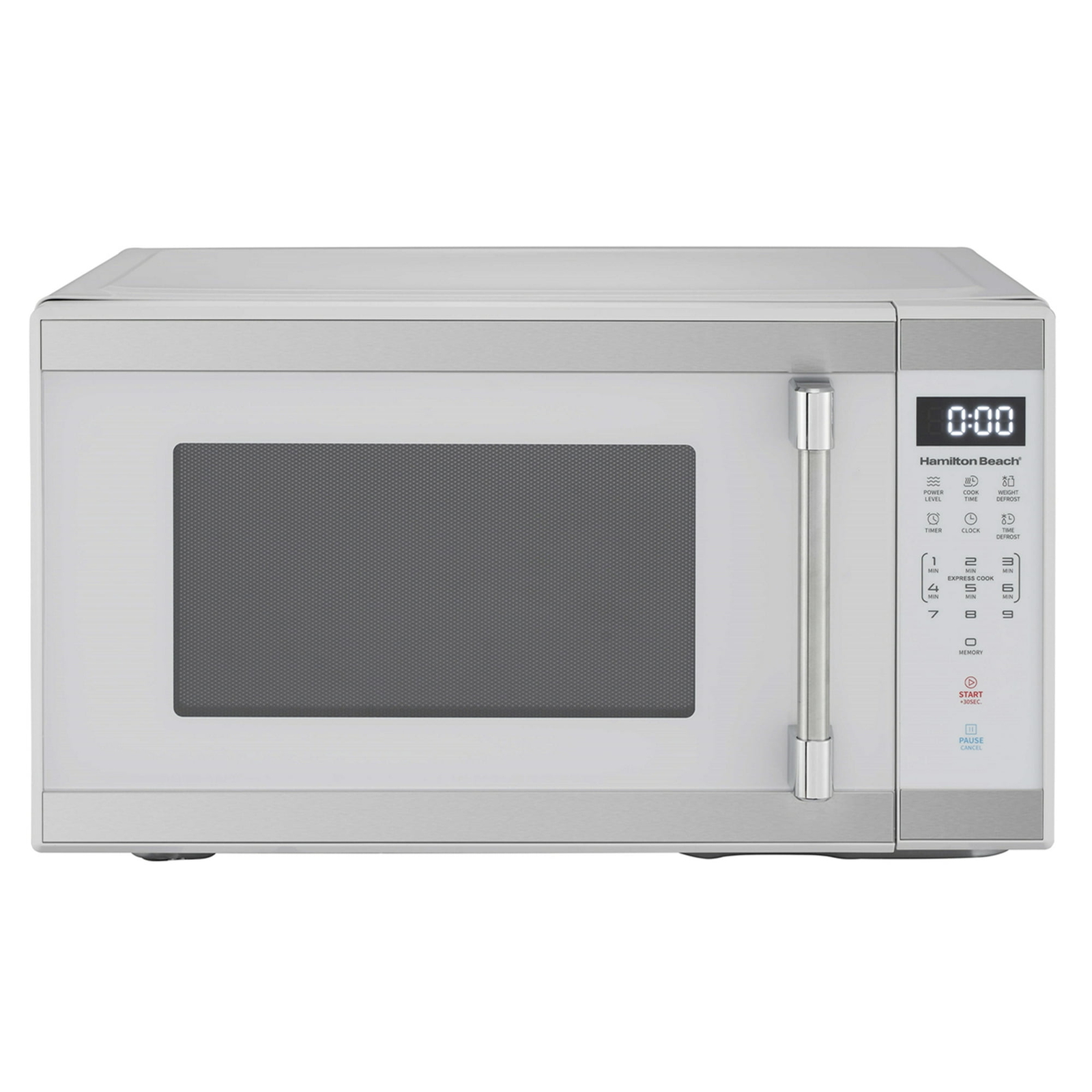 Hamilton Beach 1.1 cu. ft. Countertop Microwave Oven, 1000 Watts, White Stainles
