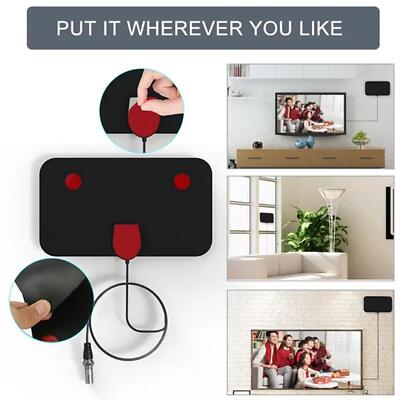 TV Antenna Digital Indoor HD Antena HDTV 4K 1080P HD Skywire Range Miles U9V5