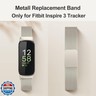 Vanjua for Fitbit Inspire 3 Bands Women Men, Stainless Steel Metal Mesh Loop Adjustable Magnetic Wristband Replacement Straps Compatible with Fitbit Inspire 3 Fitness Tracker (Starlight)