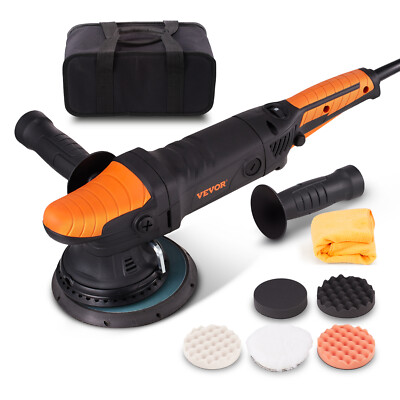 VEVOR 6'' Dual Action Polisher Buffer Orbital Polishing Machine Car Detailing Kit