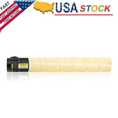 TN-321Y Yellow Toner Cartridge A33K430 for Konica Minolta BIZHUB C284E 224E