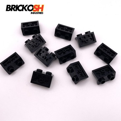 LEGO x11 99780 Bracket 1x2 - 1x2 Inverted Black Genuine LEGO