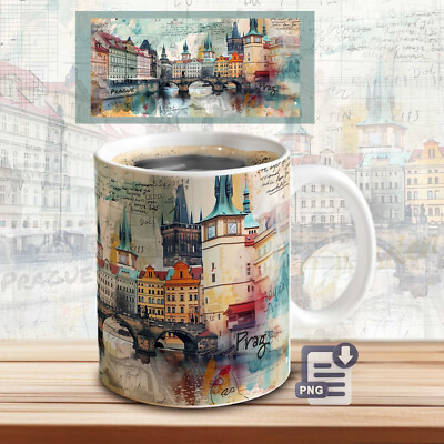 Prague Mug,Coffee Mug Gift for Dad, Mom,Daughter,Son,birthday present