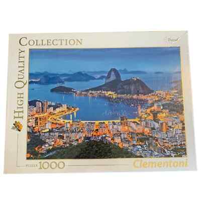 Clemontoni RIO DE JANEIRO in TWILIGHT 1000 PIece Jigsaw Puzzle SEALED 