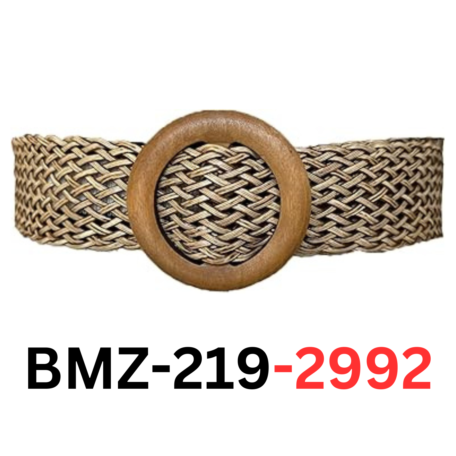 COTIM COYIN Women's Skinny Waist Belts Braided Rattan Waist Belt, Khaki