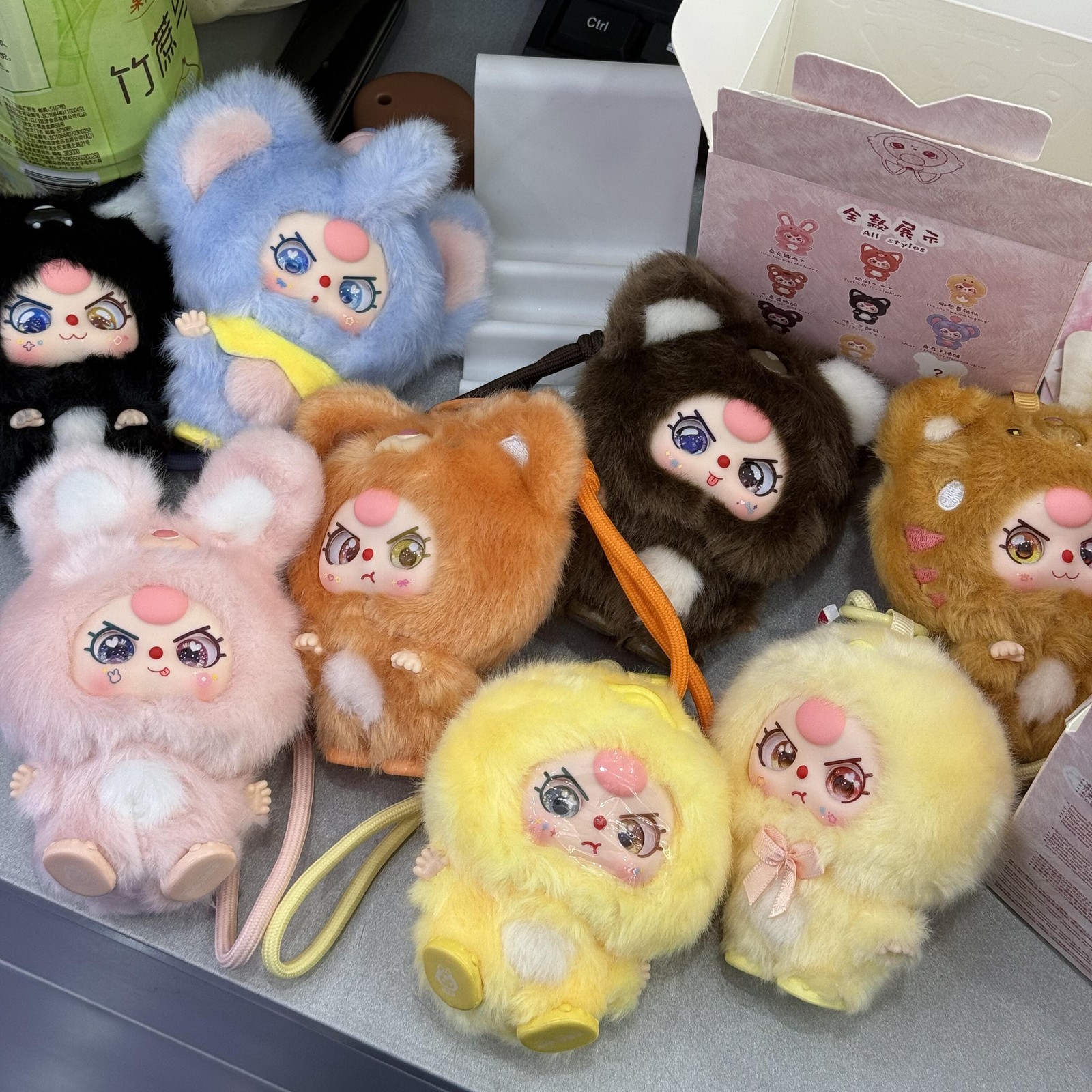 ぬいぐるみ Baby Three Big Cute Plush Pendant Blind Baby Three-Third Generation V3 Plush Dolls – WHOOPEA