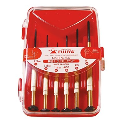Fujiya precision screwdriver set 6pcs FPD-6S Free Shipping w/Tracking# New Japan