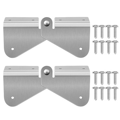 2/4PCS Gutter Downspout Hinges Drain Extension Downspout Flip-Up Gutter Hinge