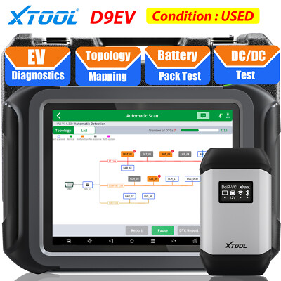 XTOOL D9EV for Energy Vehicle OBD2 Full System Diagnostic Bidirectional Scanner