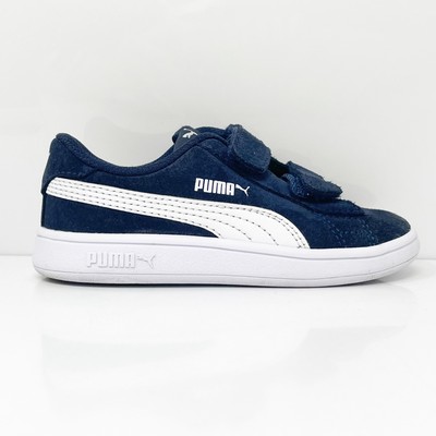

Puma Boys Smash V2 365178 02 Синие повседневные кроссовки, размер 9C, Синий, Smash V2