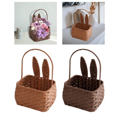 Bunny Easter Basket Makeup Organizer Best Gift Handmade for Camping Concert