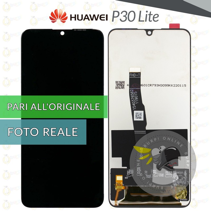 Display Huawei P30 Lite Mar-Lx1 Mar-L21 Mar-Lx1a Schermo Vetro Pari Originale