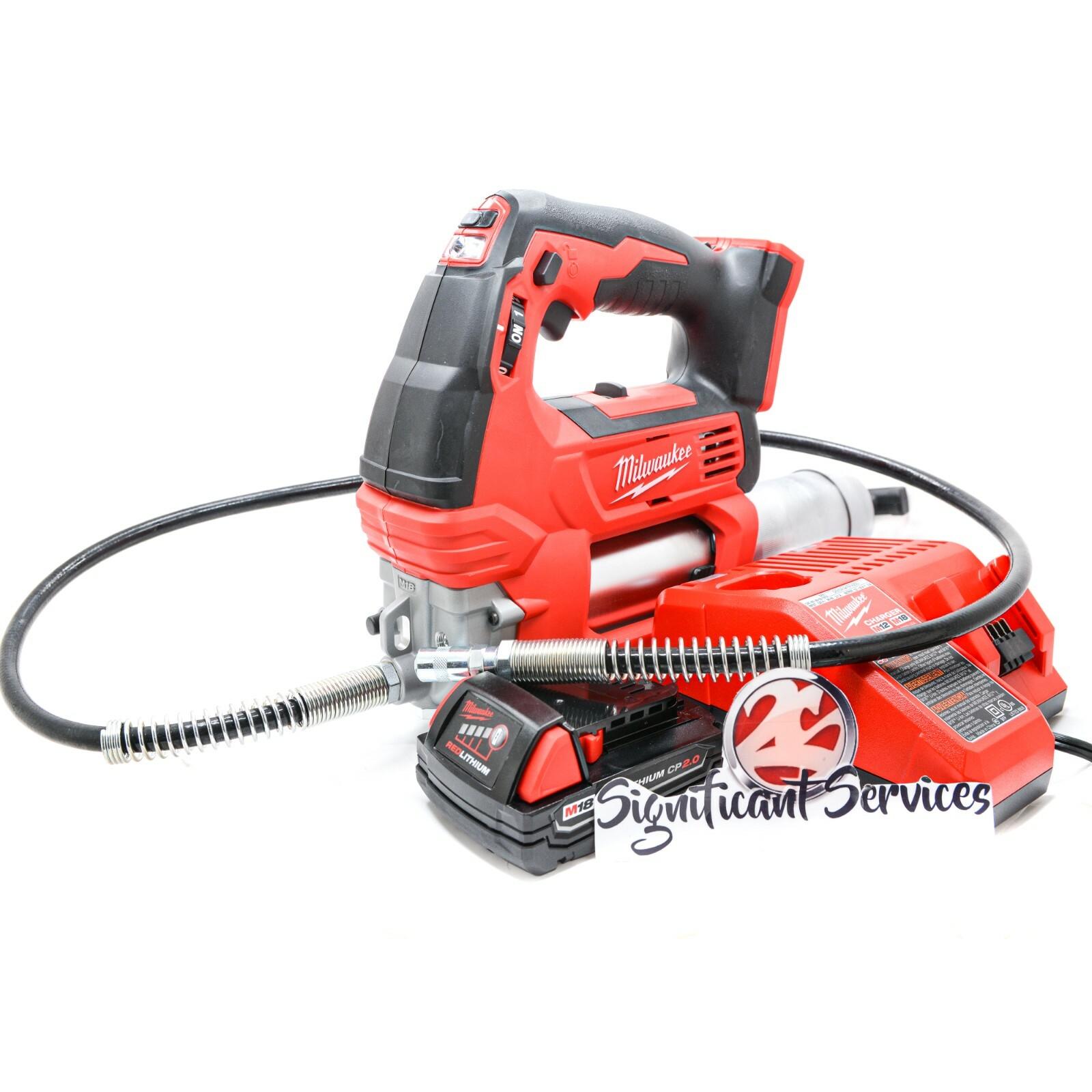 Milwaukee 264620 M18 18v 18 Volt Cordless 2 Speed Grease Gun 2.0 Ah