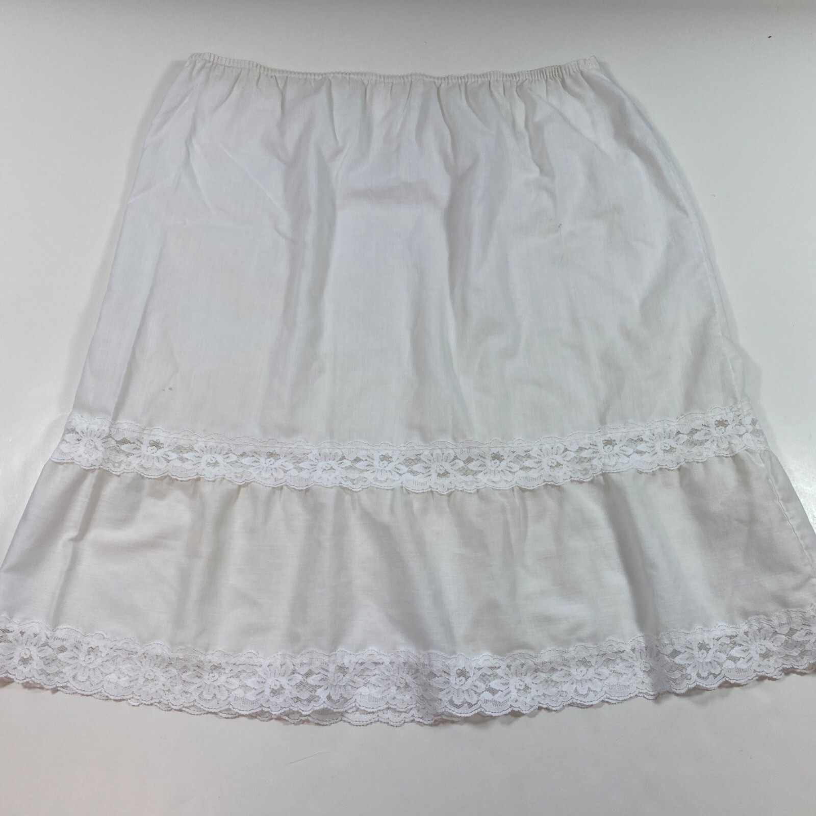 【aclent】Lace layered sweat pleats skirt Lace Slip Skirt for Women Low Waist Pleated Lace Tiered Mini