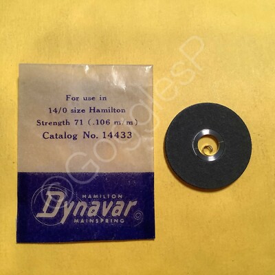 NOS Mainsprings for Hamilton Watches 22/0s to 12/0s - Select A Style/Size