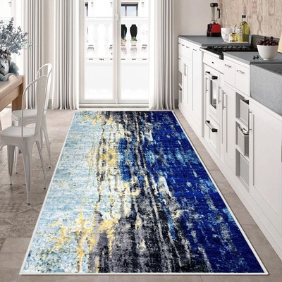 Runner Rug Hallway Non Slip Rubber Back Custom Size as Carpet Doormat Throw Rug