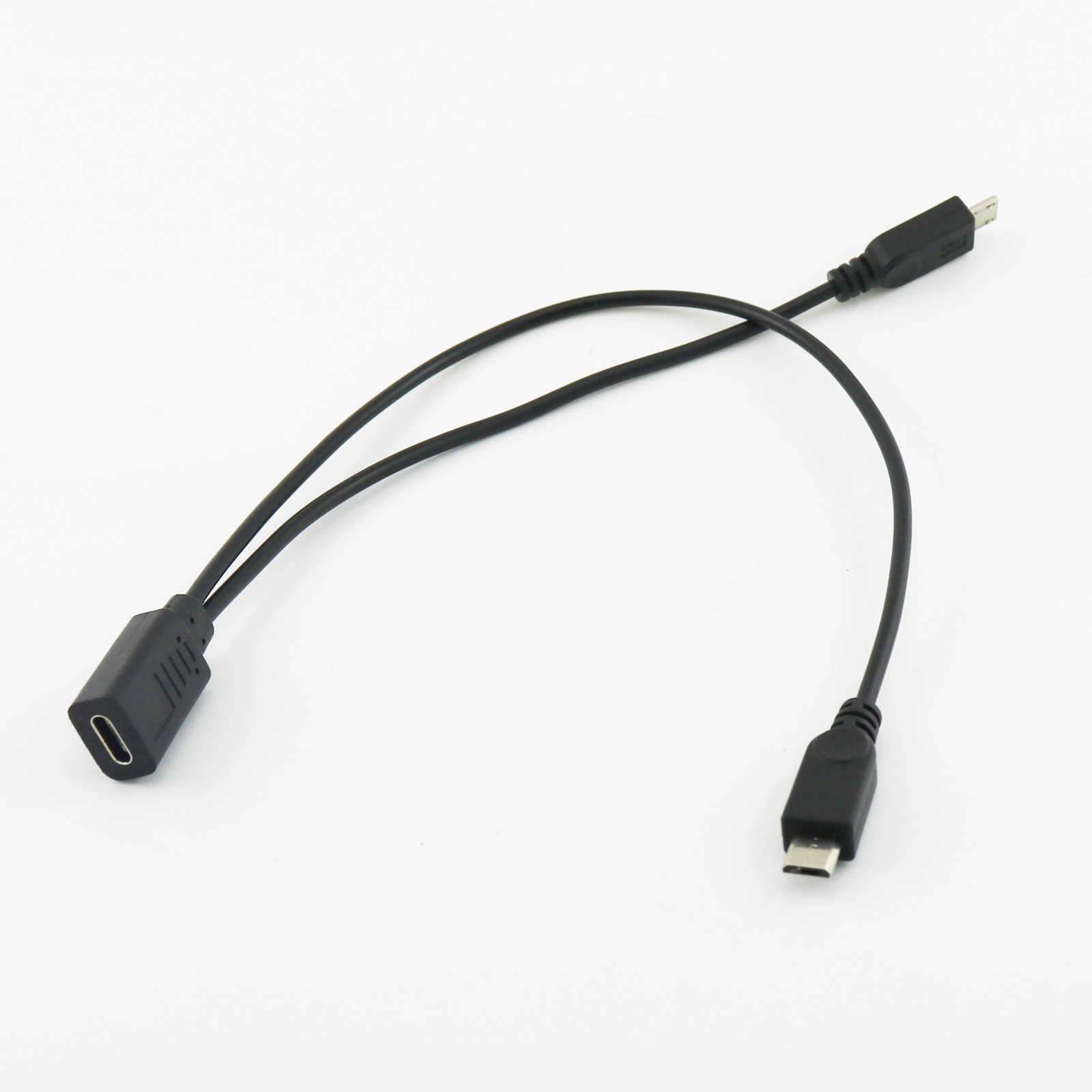 USB 2.0 Type C Female to Dual Micro USB Male Splitter Cable 2x Micro USB Spliter