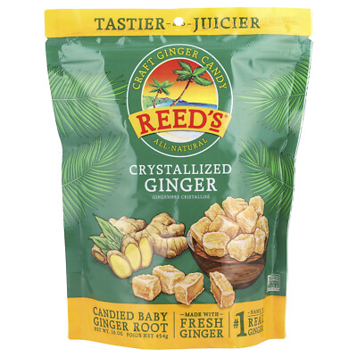 Craft Ginger Candy, Crystallized Ginger, 16 oz (454 g)