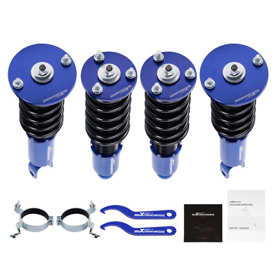 Full Coilovers Shocks Struts Front+Rear 4pcs For Honda Accord CB 1990-1997