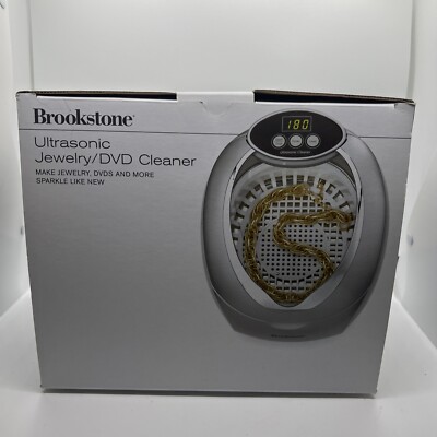 Brookstone Jewelry/glasses Ultrasonic Cleaner 606376 Uses Tap Water No Chemicals