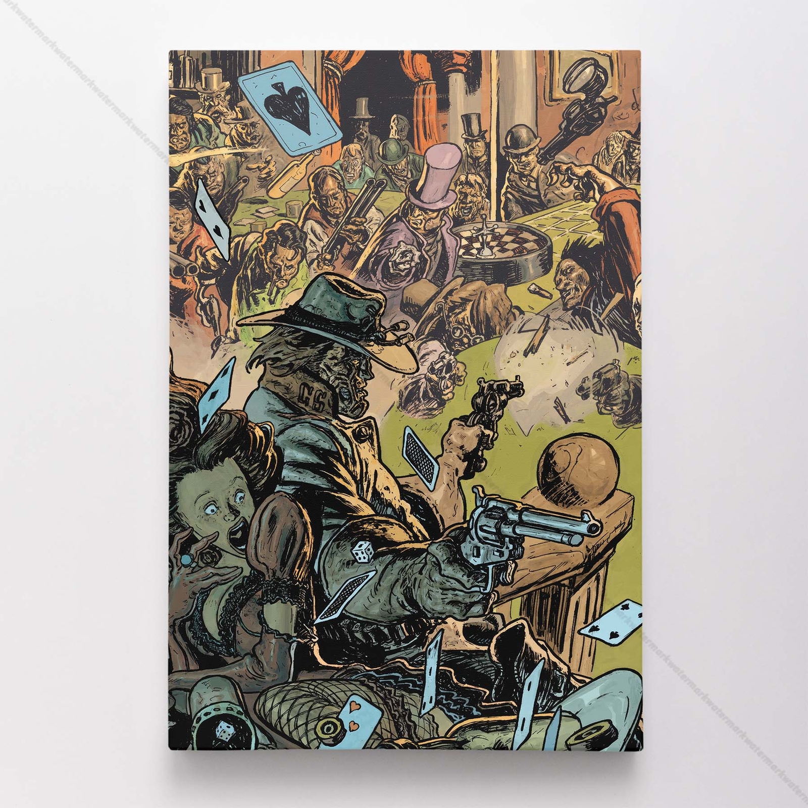 All-Star Western Poster Canvas DC Comic Book Cover Art Print #56377