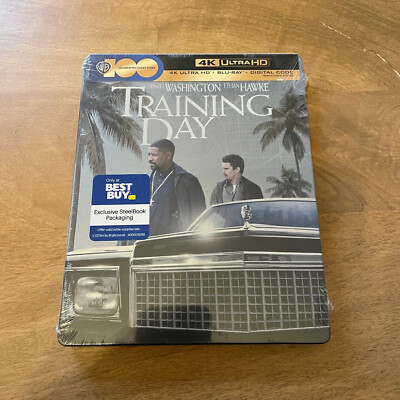 Training Day (4K Ultra HD/Blu-ray, 2001) OOP Steelbook Denzel Washington Classic