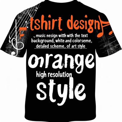 Bold 'Spoof Foil' Music Note Design Black TShirt Chor Is My Port Sleek & Modern
