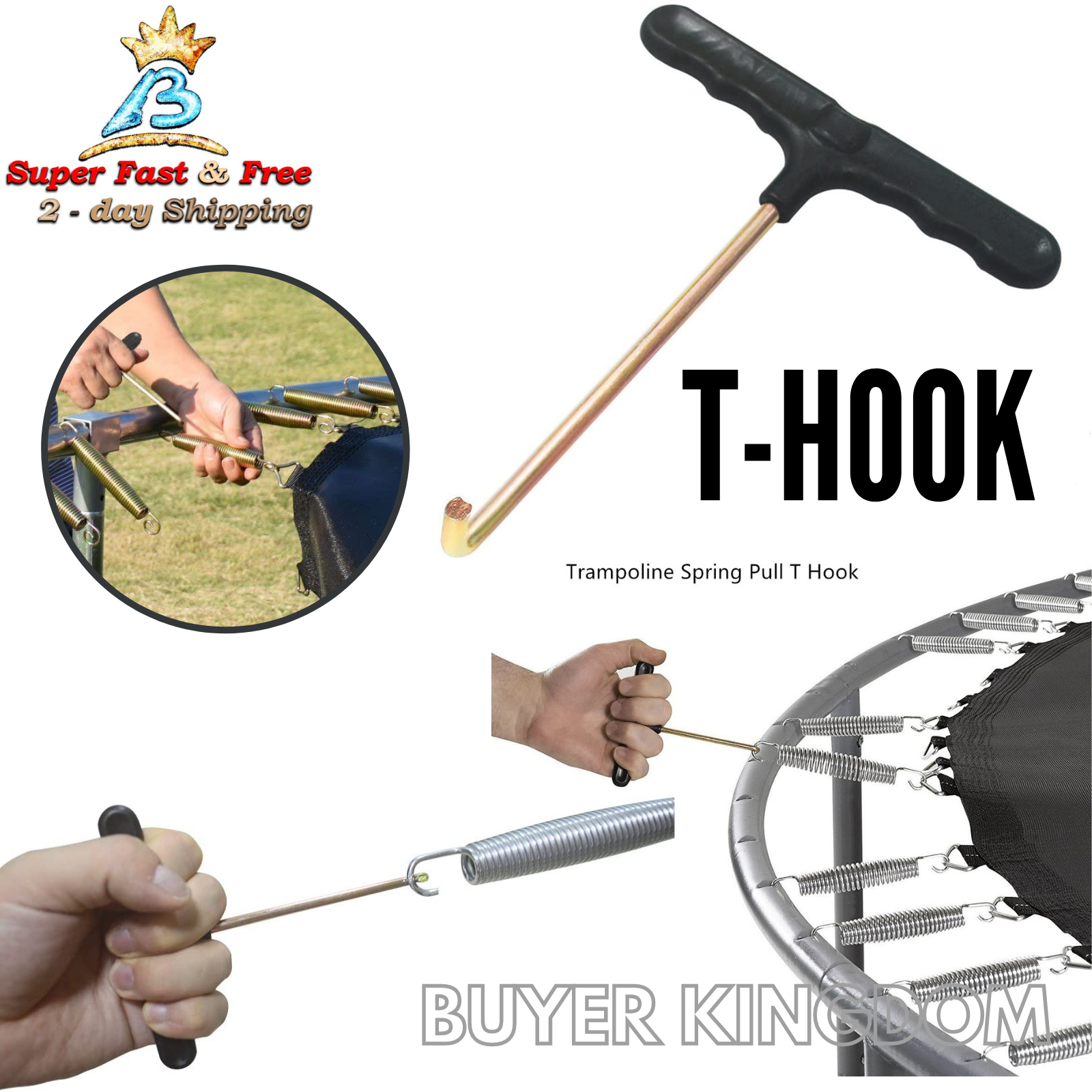 T Hook Spring Puller Removal Tool Trampoline Spring