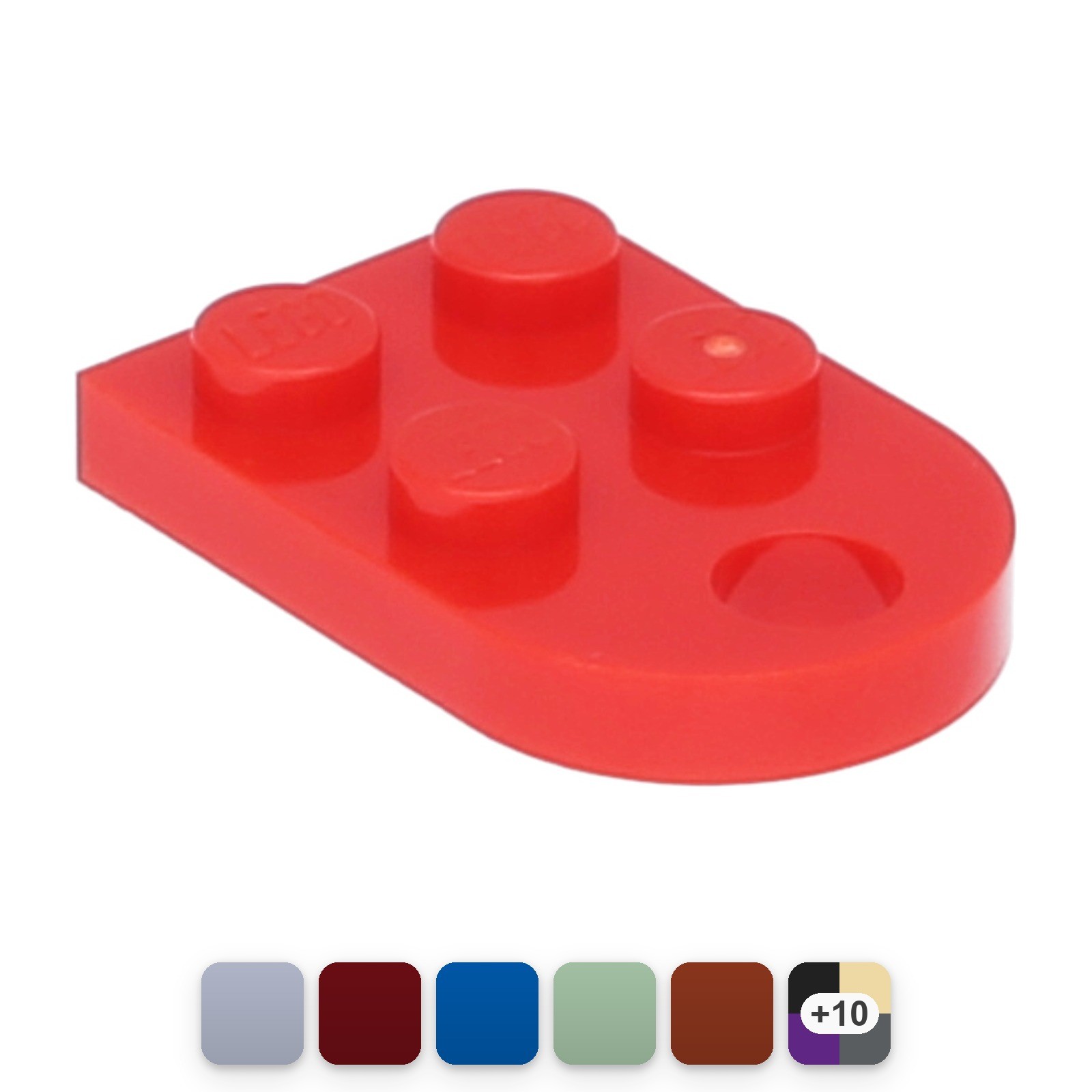 5x LEGO Platte modifiziert 3 x 2 mit Loch (3176) – Farbe…