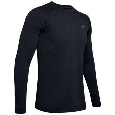 

Рубашка Under Armour Mens Coldgear Base 2.0 Baselayer Crew 1343244 — новинка 2022 г., Black/pitch gray, Coldgear Base 2.0