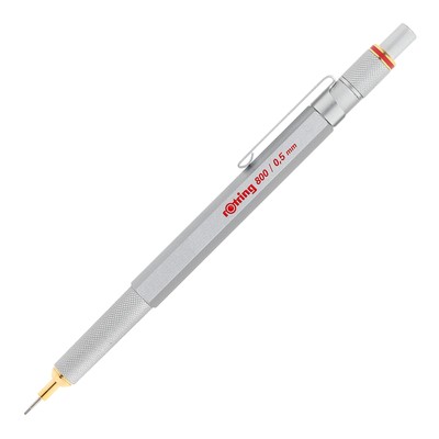 Portemine mécanique rétractable rOtring 800 | 05 mm | argent 1904449