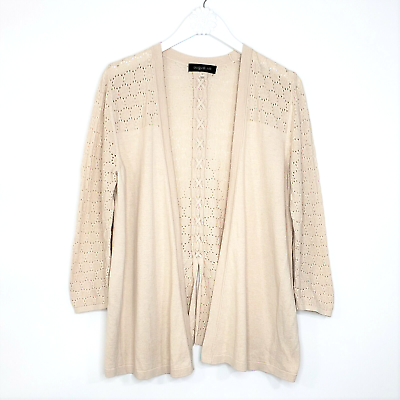 Silk top cardigan sweater