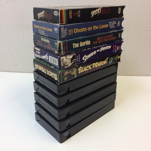 Lot of 5? BELA LUGOSI Horror VHS Scared to Death The Gorilla Black Dragons